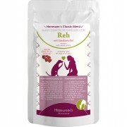 84er-SET Reh NICHT BIO mit Süßkartoffeln 130g Hund Nassfutter Herrmann