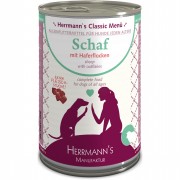48er-SET Schaf NICHT BIO mit Haferflocken 400g Hund Nassfutter Herrmann